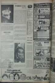 Página do jornal Correio do Ceará de janeiro de 1976