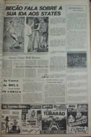 Página do jornal Correio do Ceará de janeiro de 1976