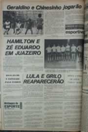 Página do jornal Correio do Ceará de janeiro de 1976