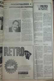Página do jornal Correio do Ceará de janeiro de 1976