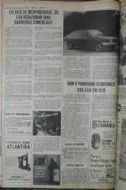 Página do jornal Correio do Ceará de janeiro de 1976