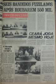 Página do jornal Correio do Ceará de janeiro de 1976