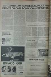Página do jornal Correio do Ceará de janeiro de 1976