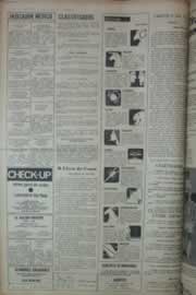 Página do jornal Correio do Ceará de janeiro de 1976
