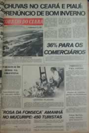 Página do jornal Correio do Ceará de janeiro de 1976