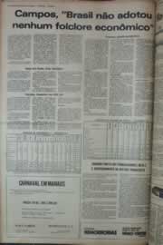 Página do jornal Correio do Ceará de janeiro de 1976
