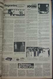 Página do jornal Correio do Ceará de janeiro de 1976