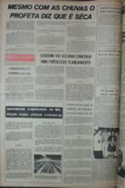 Página do jornal Correio do Ceará de janeiro de 1976