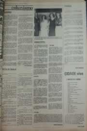 Página do jornal Correio do Ceará de janeiro de 1976