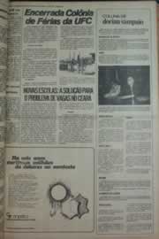 Página do jornal Correio do Ceará de janeiro de 1976