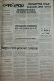 Página do jornal Correio do Ceará de janeiro de 1976