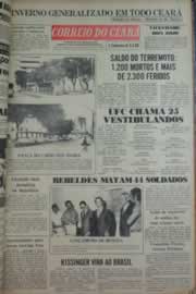Página do jornal Correio do Ceará de fevereiro de 1976