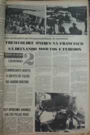 Página do jornal Correio do Ceará de fevereiro de 1976
