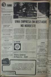 Página do jornal Correio do Ceará de fevereiro de 1976