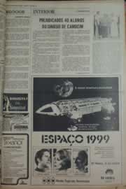 Página do jornal Correio do Ceará de fevereiro de 1976