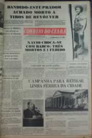 Página do jornal Correio do Ceará de fevereiro de 1976