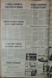 Página do jornal Correio do Ceará de fevereiro de 1976