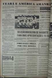 Página do jornal Correio do Ceará de fevereiro de 1976
