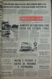 Página do jornal Correio do Ceará de fevereiro de 1976