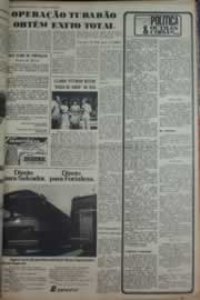 Página do jornal Correio do Ceará de fevereiro de 1976