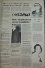 Página do jornal Correio do Ceará de fevereiro de 1976