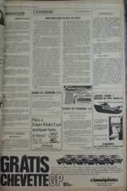 Página do jornal Correio do Ceará de fevereiro de 1976