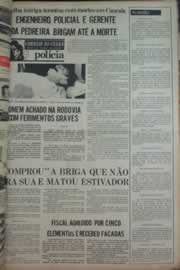 Página do jornal Correio do Ceará de fevereiro de 1976