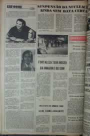 Página do jornal Correio do Ceará de fevereiro de 1976