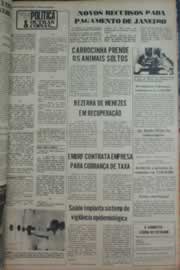 Página do jornal Correio do Ceará de fevereiro de 1976