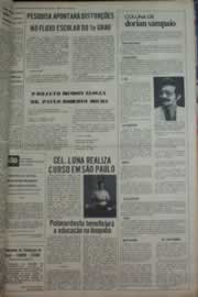 Página do jornal Correio do Ceará de fevereiro de 1976