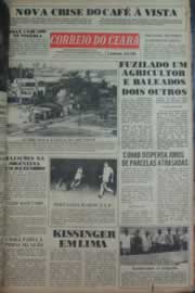 Página do jornal Correio do Ceará de fevereiro de 1976