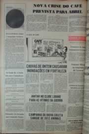 Página do jornal Correio do Ceará de fevereiro de 1976