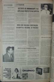 Página do jornal Correio do Ceará de fevereiro de 1976