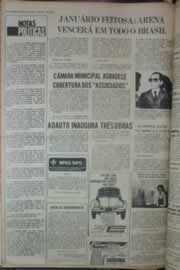 Página do jornal Correio do Ceará de fevereiro de 1976