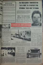 Página do jornal Correio do Ceará de fevereiro de 1976