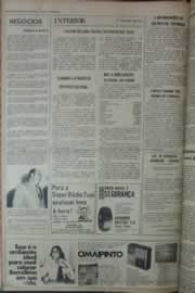 Página do jornal Correio do Ceará de fevereiro de 1976