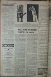 Página do jornal Correio do Ceará de fevereiro de 1976