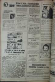 Página do jornal Correio do Ceará de fevereiro de 1976