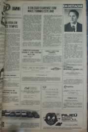 Página do jornal Correio do Ceará de fevereiro de 1976