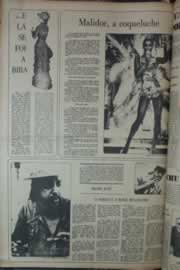 Página do jornal Correio do Ceará de fevereiro de 1976