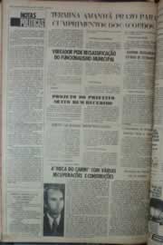Página do jornal Correio do Ceará de fevereiro de 1976