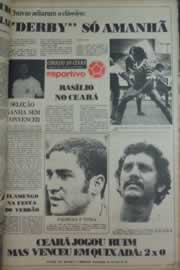 Página do jornal Correio do Ceará de fevereiro de 1976