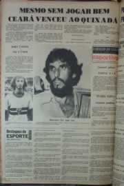 Página do jornal Correio do Ceará de fevereiro de 1976