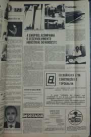 Página do jornal Correio do Ceará de fevereiro de 1976