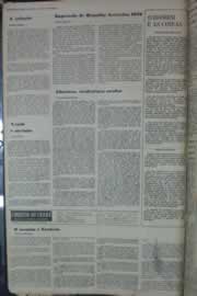 Página do jornal Correio do Ceará de março de 1976
