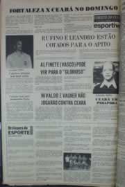 Página do jornal Correio do Ceará de março de 1976