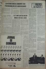 Página do jornal Correio do Ceará de março de 1976