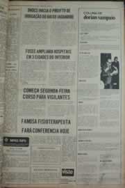 Página do jornal Correio do Ceará de março de 1976