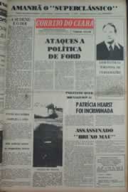 Página do jornal Correio do Ceará de março de 1976