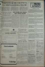 Página do jornal Correio do Ceará de março de 1976